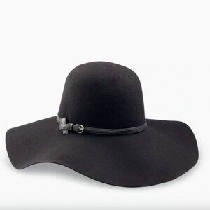Goorin Bros Black 100% Wool Wide Brim Floppy Hat